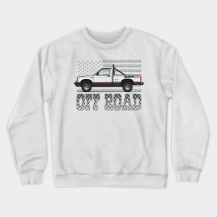Off Road-White Crewneck Sweatshirt
